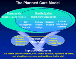 Graphic of the Planned Care Model