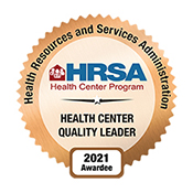 2021 HRSA Health Center Quality Leader logo